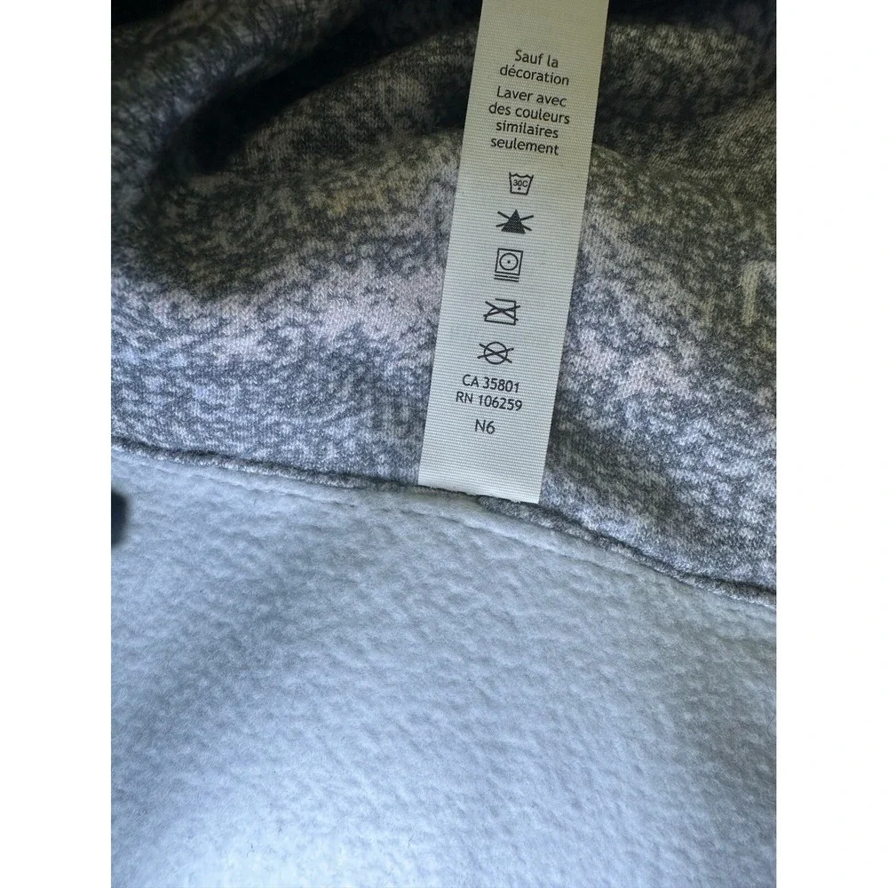 Lululemon Scuba Hoodie‎ Light Cotton Fleece Frozen Vista Alpine White Multi Sz 6